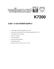 Velleman K7200 Gebrauchsanweisung