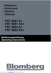 Blomberg FNT 9682 XA+ Bedienungsanleitung
