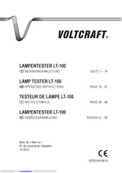 VOLTCRAFT LT-100 Bedienungsanleitung