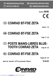Conrad BT-FSE ZETA Bedienungsanleitung