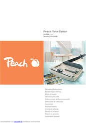 Peach Twin Cutter PC100-14 Bedienungsanleitung