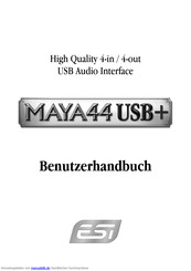 esi MAYA44 USB+ Benutzerhandbuch