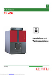 OERTLI PK 450 Installations- Und Wartungsanleitung