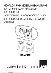 JETStream BAMBO2 Montage- Und Bedienungsanleitung