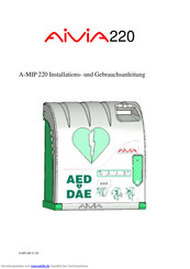 AED AIVIA 220 Installations- Und Gebrauchsanleitung