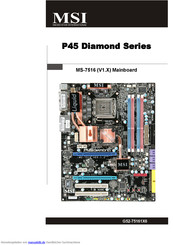 MSI P45 Diamond-Serie Bedienungsanleitung