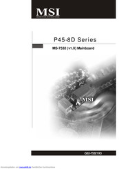 MSI P45-8D-Serie Bedienungsanleitung