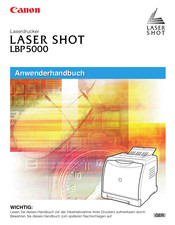 Canon Laser shot LBP5000 Anwenderhandbuch