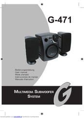 G-Series G-471 Bedienungsanleitung