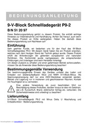 Conrad P9-2 Bedienungsanleitung
