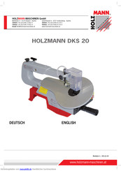 Holzmann DKS 20 Bedienungsanleitung