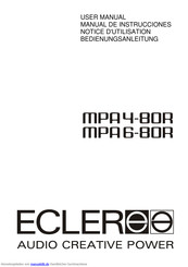 Ecler MPA4-80R Bedienungsanleitung