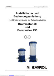 Bayrol Brominator 130 Installations- Und Bedienungsanleitung