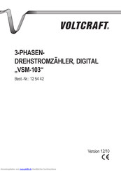 VOLTCRAFT VSM-103 Bedienungsanleitung