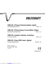VOLTCRAFT VSM-102 Bedienungsanleitung