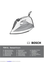 Bosch TDS12-Serie SensorSteam Gebrauchsanleitung