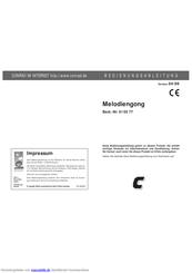 Conrad 61 05 78 Bedienungsanleitung
