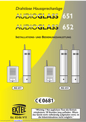Extel AG 651 Installations- Und Bedienungsanleitung