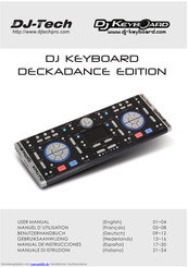 DJ-Tech DJ Keyboard DECKADANCE EDITION Benutzerhandbuch