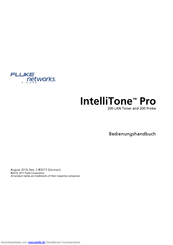 Fluke Networks IntelliTone Pro Bedienungshandbuch