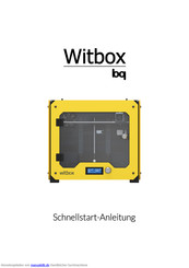 bq Witbox Schnellstartanleitung