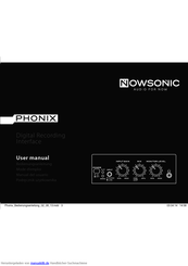 Nowsonic Phonix Bedienungsanleitung