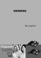 Siemens Gigaset CX203 isdn Handbuch