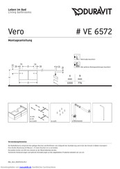 Duravit Vero VE 6572 Montageanleitung