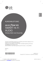 LG MUSIC flow SJ9 Kurzanleitung