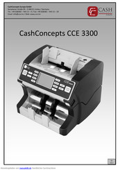 CashConcepts CCE 3300 Bedienungsanleitung