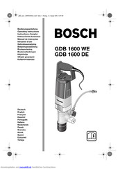 Bosch GDB 1600 WE Bedienungsanleitung