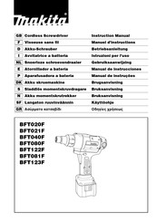 Makita BFT122F Betriebsanleitung