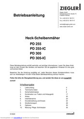 Ziegler PD 305-IC Betriebsanleitung