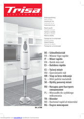 Trisa electronics 6700 Bedienungsanleitung