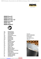 REMS Picus S2 / 3,5 Betriebsanleitung