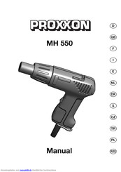 Proxxon MH 550 Gebrauchsanleitung