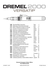 Dremel 2000 VERSATIP Bedienungs-/Sicherheitsanweisungen