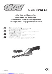 Okay GBS 8013 LI Gebrauchsanweisung