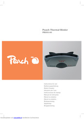 Peach PB200-60 Bedienungsanleitung