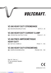 VOLTCRAFT VC-540 Bedienungsanleitung