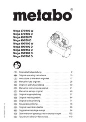 Metabo Mega 370/100 W Originalbetriebsanleitung