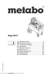 Metabo Mega 350 D Betriebsanleitung