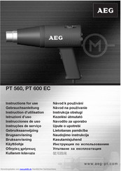 AEG PT 600 EC Gebrauchsanleitung
