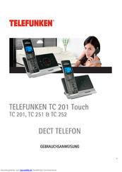 Telefunken TC 201 Touch Gebrauchsanweisung