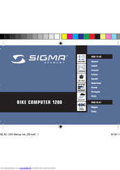 Sigma 1200 Handbuch