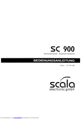 Scala SC 900 Bedienungsanleitung