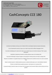 CashConcepts CCE 180 Handbuch