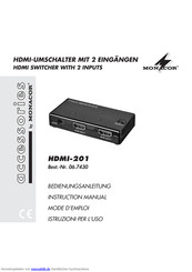 Monacor HDMI-201 Bedienungsanleitung