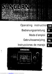 Sangean DT-110 Bedienungsanleitung