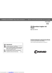 Conrad 35 04 00 Bedienungsanleitung